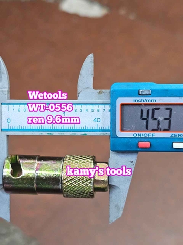 Đầu bơm mỡ ngạnh Wetools WT-0556 ren 9.6mm
