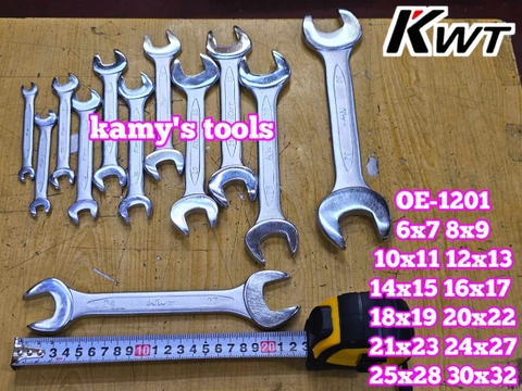 Bộ cờ lê 2 đầu miệng KWT OE-1201 KWT-12 12 chi tiết 6x7-30x32mm