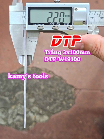 Dây rút dây thít nhựa màu đen trắng 3x100mm DTP-W19100 DTP-B19100 (1 bịch/100 sợi)
