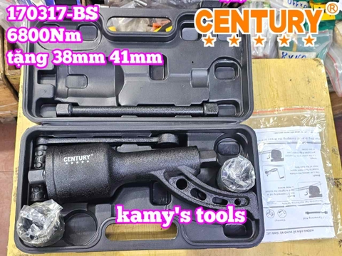 Bộ dụng cụ quay lốp tăng lực mở tắc kê bánh xe tải 1 inch 6800Nm Century 170317-BS