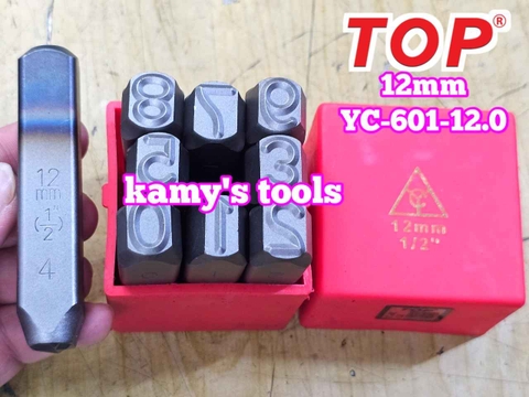 Bộ đóng số xuôi 12mm TOP YC-602-12.0