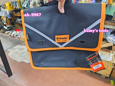 AK-9987 Túi xách đựng dụng cụ đồ nghề đa năng Asaki 320x110x290mm