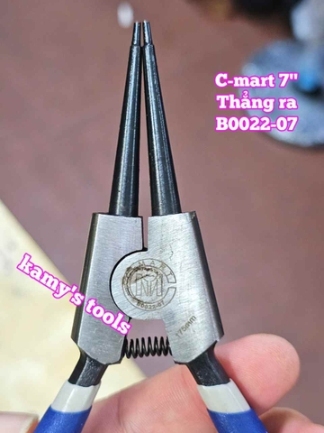 Kìm mở phe C-mart dài 7 inch 175mm thẳng ra B0022-07 thẳng vô B0023-07