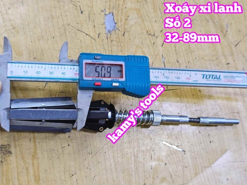 Dụng cụ doa mài xoáy lòng xy lanh động cơ 2 inch 32-89mm dài 230mm L+R+T và Bộ 3 đá mài (bán lẻ từng món)
