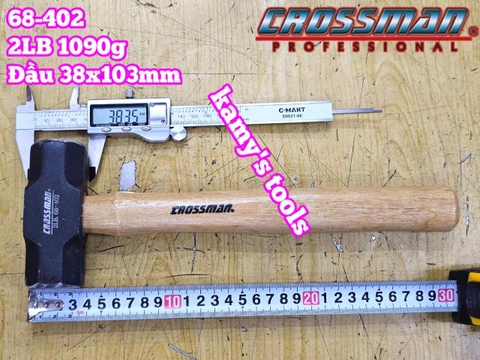 Búa thép đầu lục giác cán gỗ 1LB 2LB 3LB 4LB Crossman 68-401 68-402 68-403 68-404