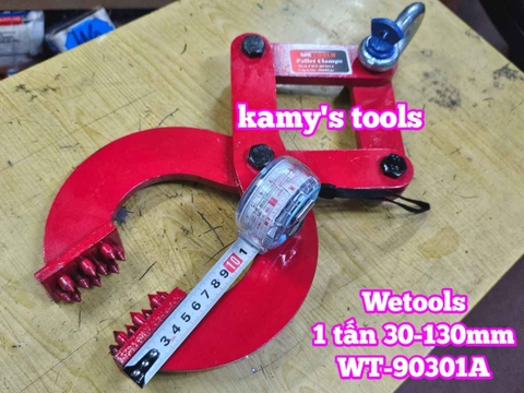 Kẹp kéo pallet 1 tấn mở ngàm 30-130mm Wetools WT-90301A