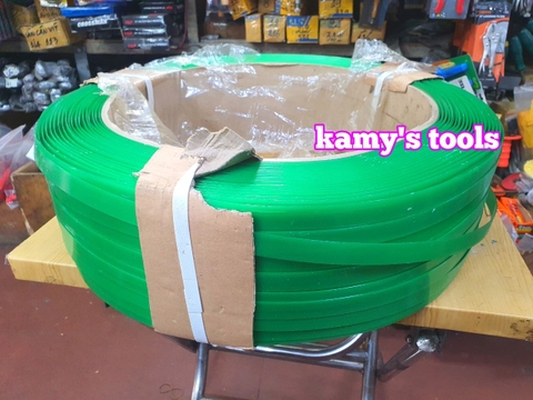 Dây đai nhựa PET bản 16mm 19mm độ dày 0.8mm chuyên sử dụng đóng đai kiện hàng hóa nặng kamytools