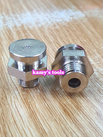 Vú mỡ gài đầu tròn đầu bằng 16mm tán 16.7mm răng 9.6mm và 12.6mm