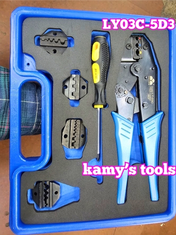 Bộ kìm bấm cos đa năng 5 đầu Fasen LY03C-5D3