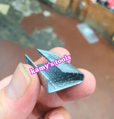 Bọ sắt khóa kẹp bấm đóng đai nhựa đai kiện hàng hóa bọ cuốn bọ gai 16mm 19mm (1kg)