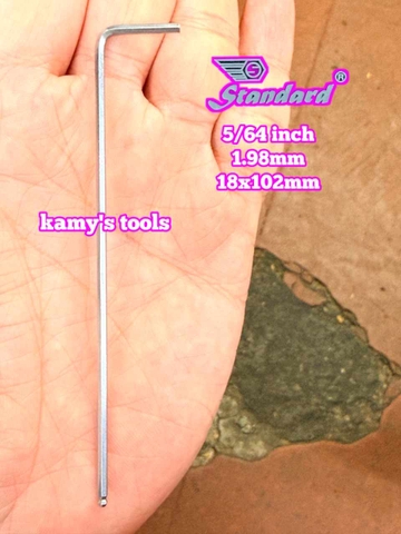 Lục giác hệ inch Standard 5/64 inch 1.98mm dài 18x102mm STD-68102