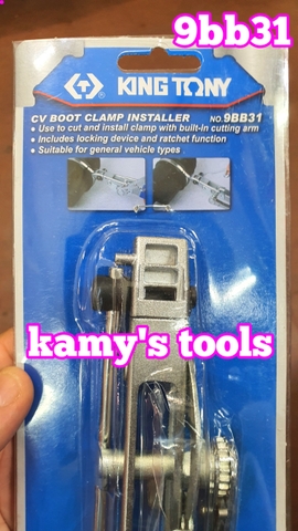 Dụng cụ siết cắt dây đai inox trục láp ,kìm siết đai láp, siết quai nhê cổ dê láp ô tô Kingtony model 9BB31