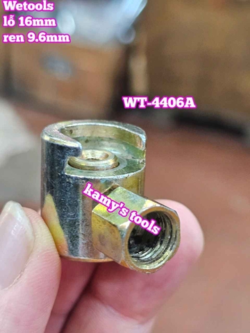 Đầu bơm mỡ gài 16mm răng 9.6mm Wetools WT-4406A và WT-4406B