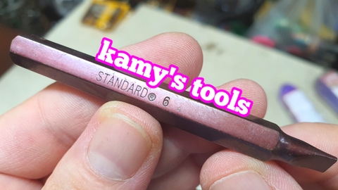 Mũi vít dẹp đóng Standard 6mm loại dài 80mm thép S2 (lẻ 1 cái)