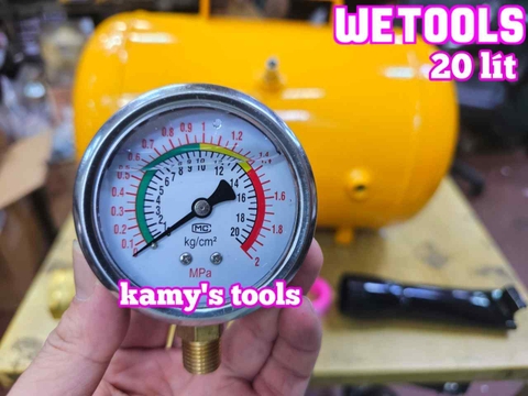 Bình hỗ trợ bơm bật tanh lốp hỗ trợ bơm lốp không săm ô tô 20 lít Wetools WT-152220