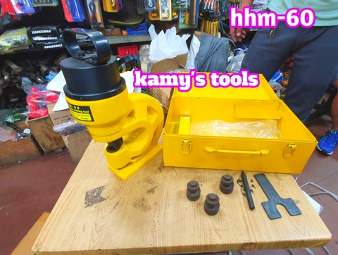 Máy đột lỗ thủy lực HHM-60 TLP 31 tấn đột lỗ 10mm-20mm 4 bộ khuôn