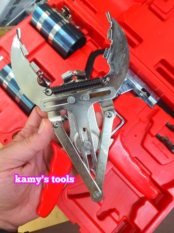 Bộ dụng cụ tháo lắp xéc măng, làm sạch cạo rãnh xéc măng, cổ dê vô bạc 9 chi tiết