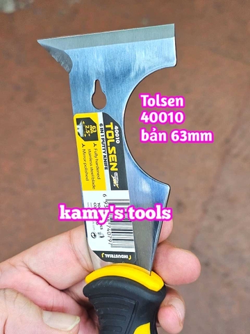 Dụng cụ dao cạo ron đa năng 6 trong 1 Tolsen 40010 dài 215mm bản 63mm