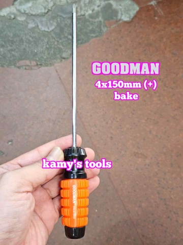 Tua vít cán gai Goodman 4mm dài 100mm 150mm bake dẹp 4x100mm 4x150mm 91404PH 91404STM 91406PH 91406STM