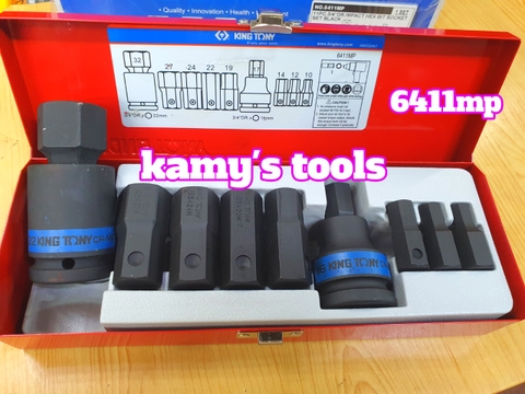 Bộ tuýp khẩu lú đầu lục giác 3/4 inch kingtony model 6411MP