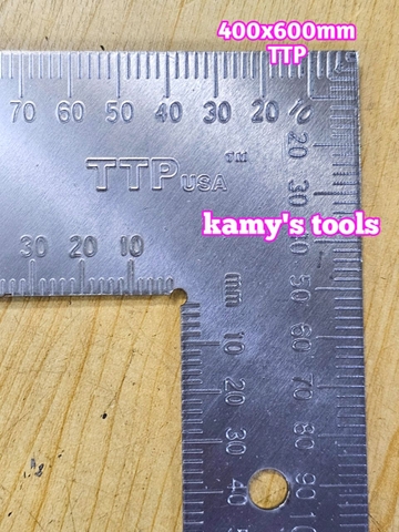 Thước ke vuông 400x600mm thép TTPusa 230-45-510, ê ke đo góc vuông