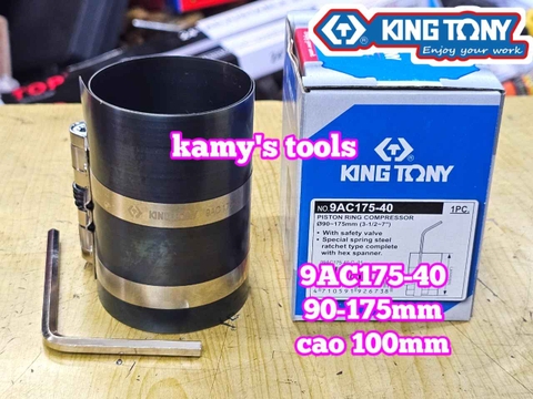 Cảo vô bạc xéc măng ép piston Kingtony 9AC175-40 cao 100mm mở 90-175mm