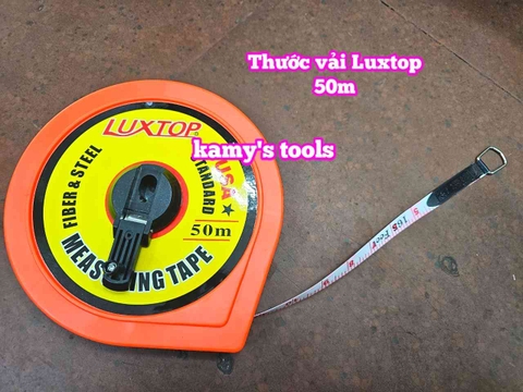Thước dây vải cuộn 50 mét Luxtop LT-FT50 thước vải 50m