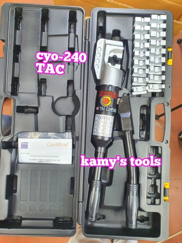 CYO-240 Kìm ép cos thủy lực Tai Cheng TAC ép lục giác 10 tấn 16-240mm2