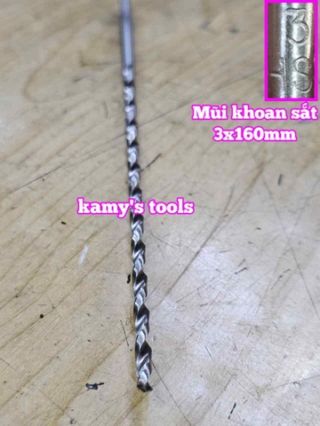 Mũi khoan sắt 3mm dài 160mm 3x160mm Wetools WT-231603