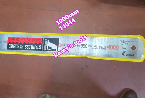 Thước lá Shinwa inox 0-1000mm model 14044, thước lá 100cm