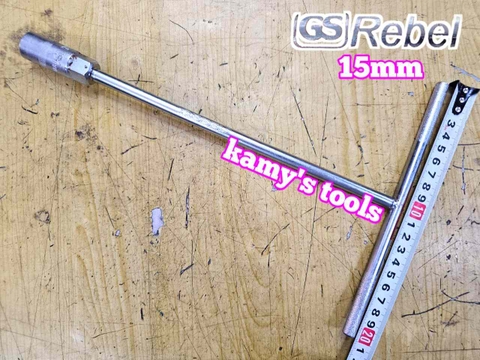 Cần tuýp chữ T Rebel không bọc 15mm dài 300mm