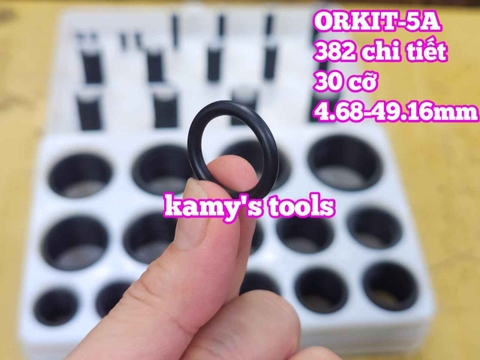 Hộp gioăng sin oring ron cao su vòng đệm 382 chi tiết ORKIT-5A Wetools 4.68-49.16mm
