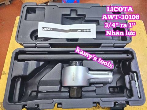 Đầu trợ lực nhân lực tăng lực siết chỉnh lực cần nổ 3/4 inch ra 1 inch Licota AWT-30108 dài 480mm