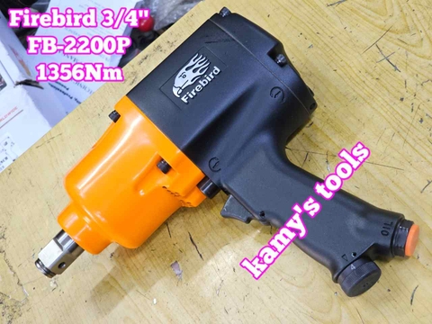 Máy vặn ốc siết tháo mở bulong hơi khí nén Firebird 3/4 inch FB-2200P lực siết 1356Nm