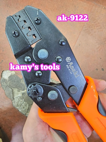 Kìm bấm cos ghim Asaki AK-9122 dài 9 inch 230mm 0.15-6mm2