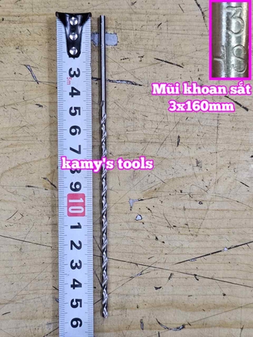 Mũi khoan sắt 3mm dài 160mm 3x160mm Wetools WT-231603
