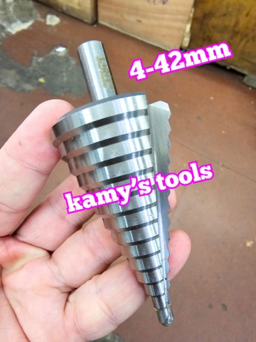 Mũi khoan tháp khoan tầng HSS đuôi lục giác 4mm-42mm L+R+T