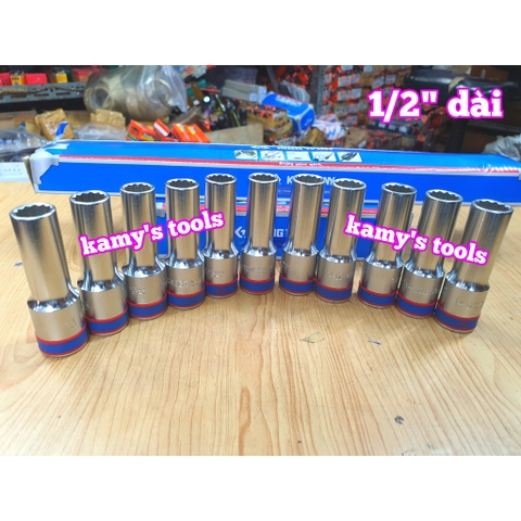 Tuýp Trắng 1/2 inch Dài 77mm Kingtony 8-32mm Model 4230/4235 bán lẻ từng cái