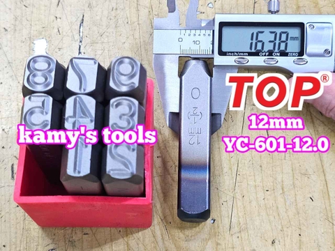 Bộ đóng số xuôi 12mm TOP YC-602-12.0