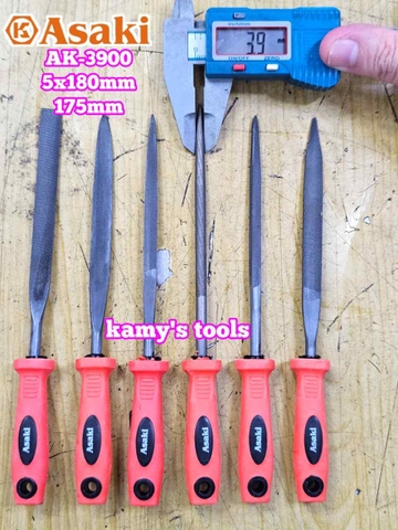 Bộ dũa giũa mini 6 cây Asaki AK-3900 cỡ 5mm 5x180mm