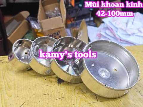 Mũi khoan kính 42mm 45mm 49mm 50mm 55mm 60mm 65mm 70mm 75mm 80mm 85mm 90mm 95mm 100mm