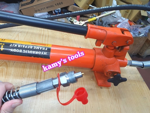Bơm tay thủy lực xi lanh kéo nắn khung sửa chữa thân xe ô tô 10 tấn