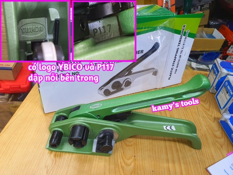 Dụng cụ đóng đai siết đai nhựa P117 Ybico dập nỗi đổ khuôn hàng chính hãng