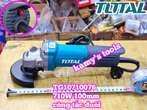 Máy mài góc Total 4 inch 100mm 710W công tắc đuôi TG10710076