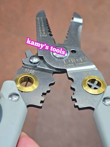 Kìm tuốt dây điện đa năng cắt tuốt uốn dây kìm bấm cos L+R+T dài 190mm