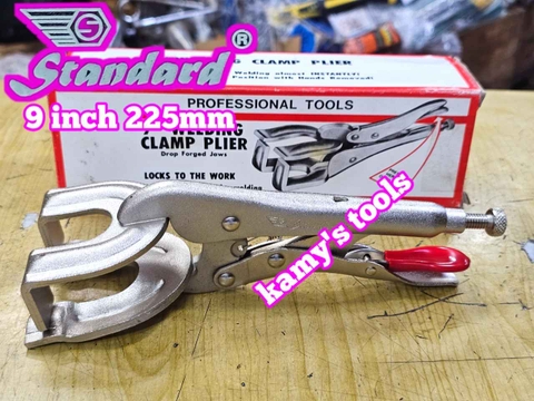 Kìm bấm chết mỏ kẹp hàn càng cua 9 inch 225mm Standard STD-200709