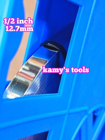 12.7mm dây đai inox 304 1/2 inch dày 0.4mm cuộn 30m đựng trong hộp nhựa chống bung dây kamytools