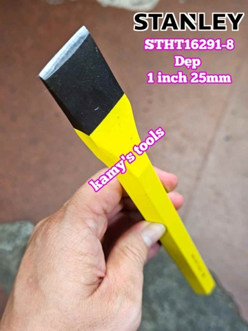 Đục sắt mũi dẹp 25mm 1 inch Stanley dài 12 inch 300mm 16-291 STHT16291-8