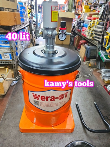 40 lít Máy bơm mỡ hơi khí nén WERA-GT