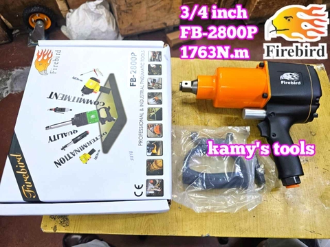 Máy vặn ốc siết tháo mở bulong hơi khí nén Firebird 3/4 inch 1763Nm FB-2800P